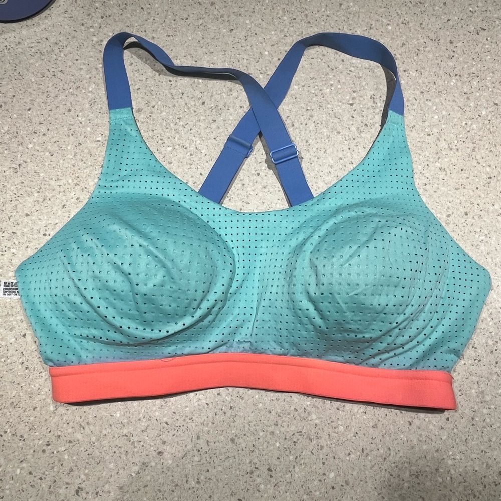 Victoria's Secret Teal and Coral Sports Bra